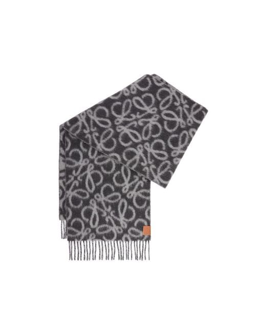 Loewe White Anagram Scarf