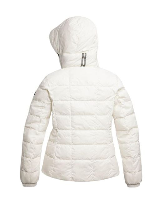 Canada Goose White Abbott Hoodie Label