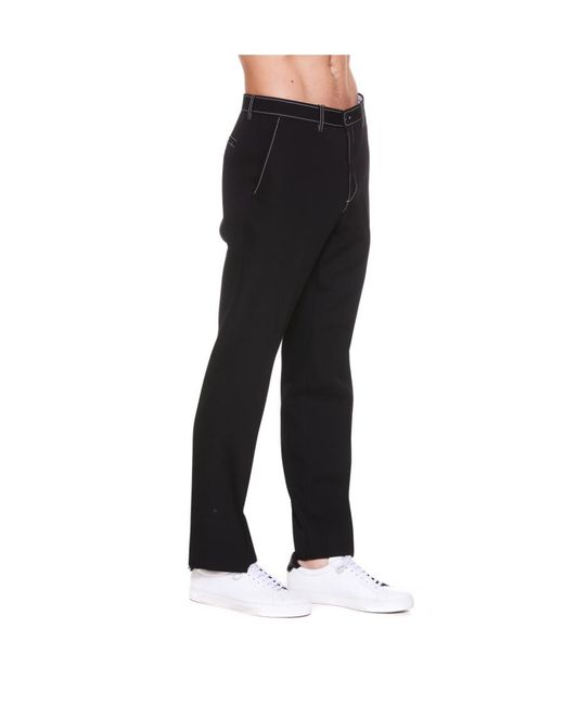 Burberry Black Straight-Leg Tailored Trousers for men