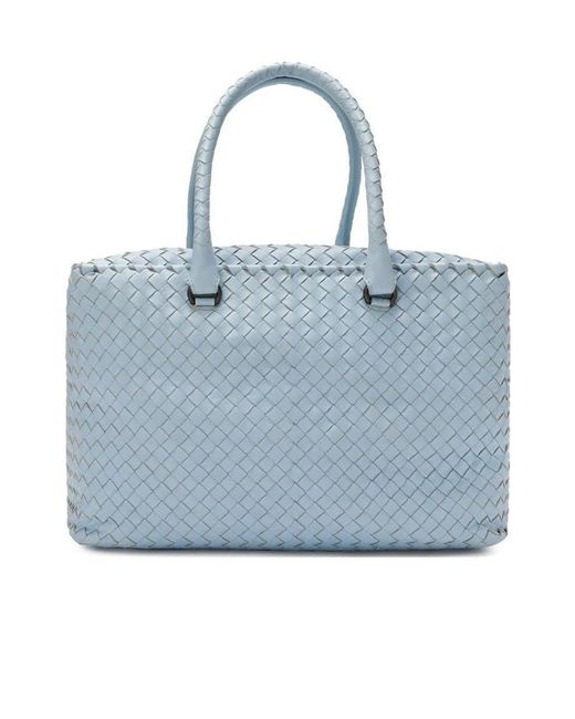 Bottega Veneta Blue Knitted Handbag