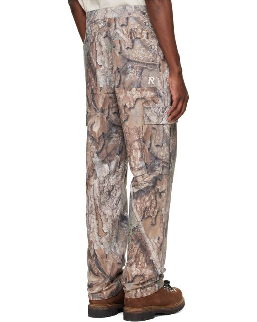 Represent Green Cargo Pants for men
