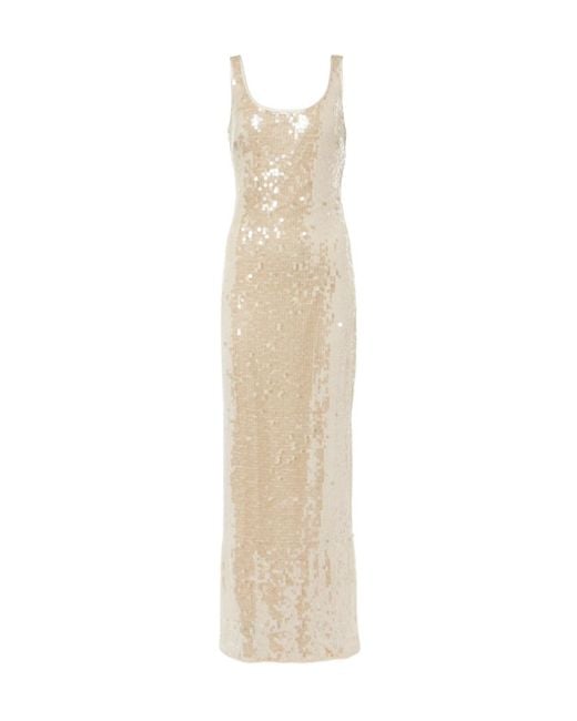 Jonathan Simkhai White Sequin Dress