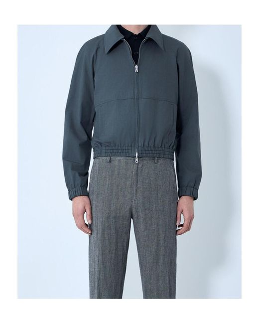 Dries Van Noten Blue Vinnys Reversible Bomber Jacket for men