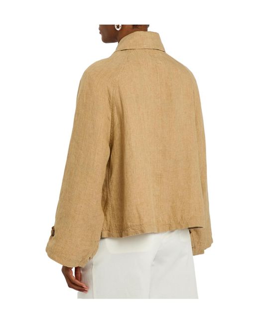 Polo Ralph Lauren Natural Logo-Embroidered Linen Oveshirt