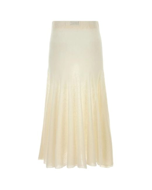 Magda Butrym Natural Elastic Waist Skirt