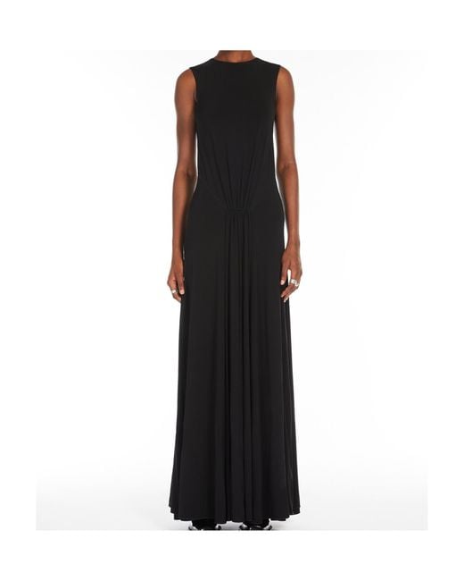 Sportmax Black Attore Crewneck Sleeveless Dress