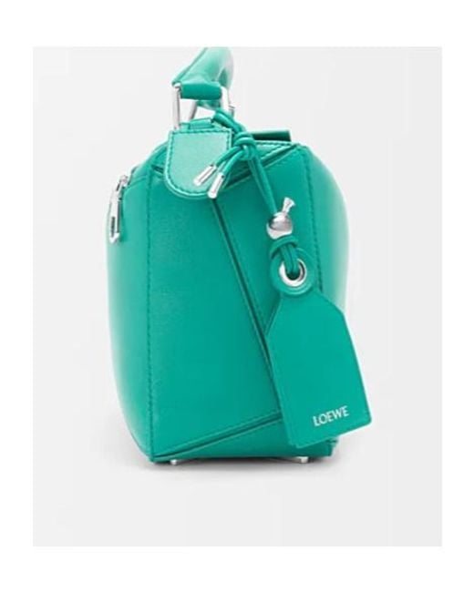 Loewe Green Small Featherlight Puzzle Bag