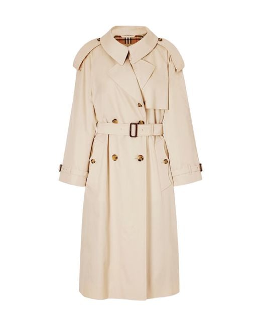 Burberry Natural Fitzrovia Belted Trench Coat