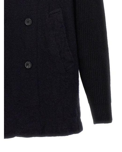Comme des Garçons Blue Comme Des Garçons Shirt Double Breasted Long Sleeved Coat for men