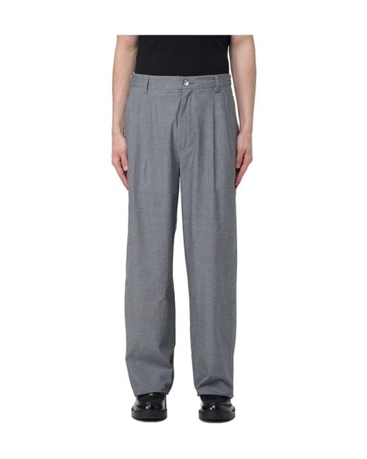 Magliano Gray Pleated Trousers for men