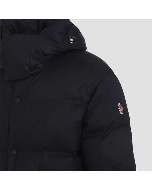 Moncler Blue Grenoble Krun Short Down Jacket for men