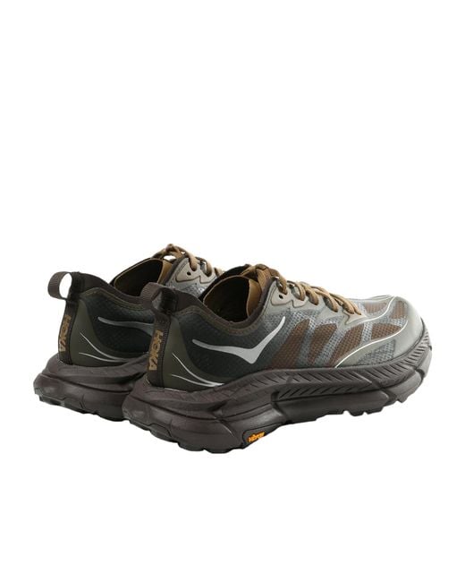 Hoka One One Black Mafate Speed 4 Lite Lace-Up Sneakers for men