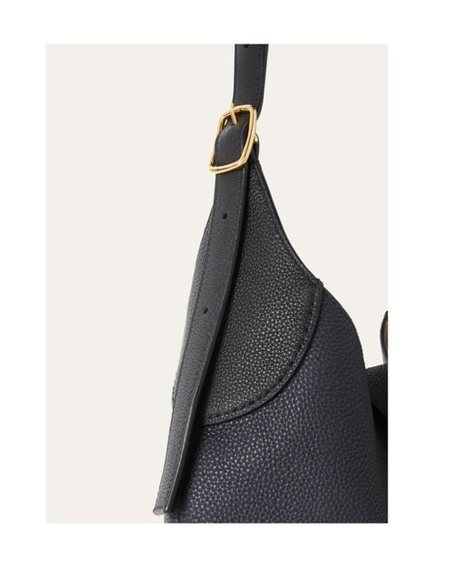 Loro Piana Black Medium Bobbin Bag