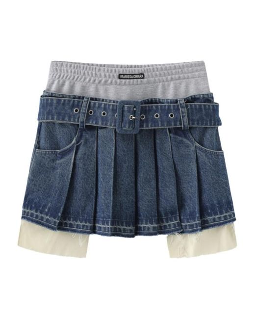 Marissa Chiara Blue Denim Skirt
