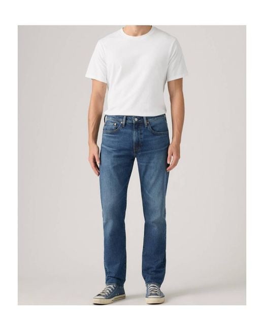 Levi's Blue Logo Patch Tapered-Leg Jeans for men
