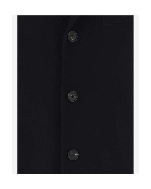 Tagliatore Blue Single-Breasted Coat for men