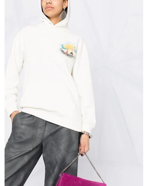 Givenchy White Island Graphic Printed Hoodie