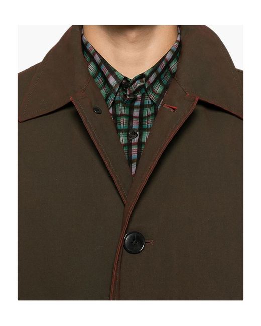 Dries Van Noten Brown Long-Sleeved Coat for men