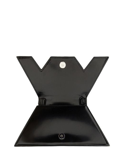 MSGM Black Debossed-Logo Hand Bag