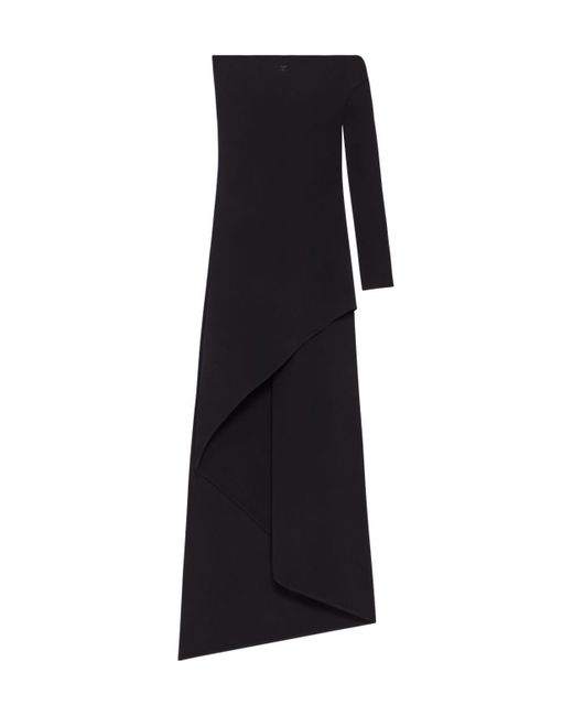 Courreges Black Elegant Long Dress