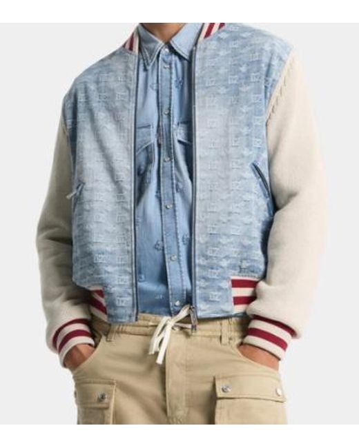 DSquared² Blue Off Denim Cotton Pullover for men