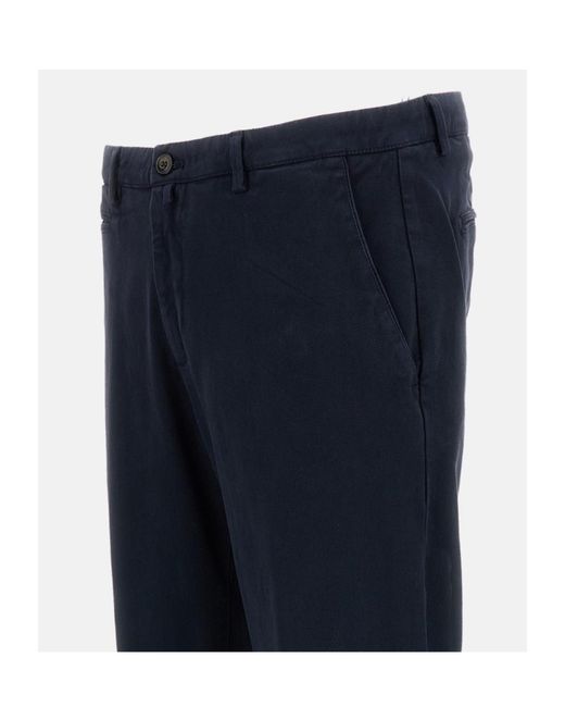 Briglia 1949 Blue Casual Trousers With Belt Loops for men