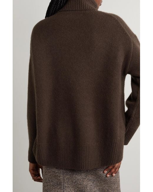 arch4 Brown Knitted High-Neck Sweater