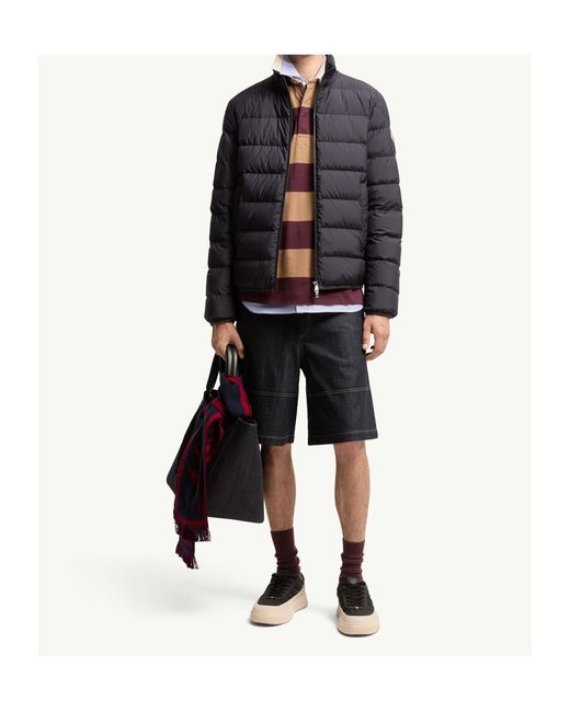 Moncler Gray Baudinet Stand-Collar Puffer Jacket for men