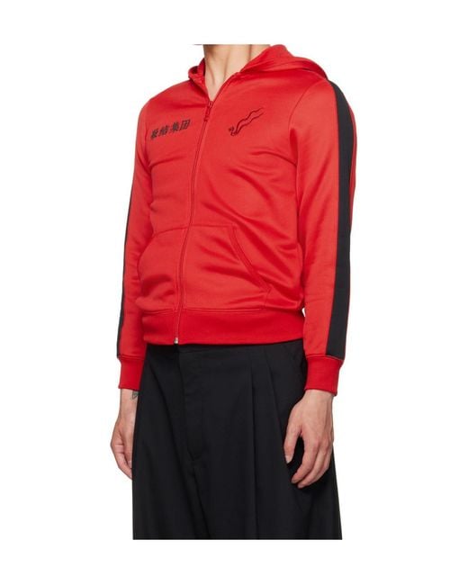 Lu'u Dan Red X Clot Collaboration Zip-Up Casual Jacket for men