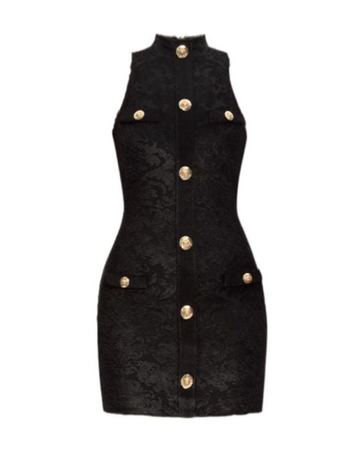 Balmain Black Short Dresses