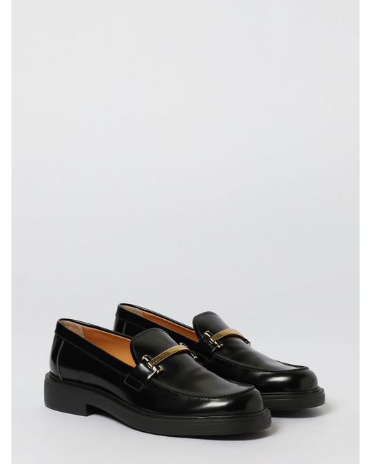 Tod's Black Round-Toe Loafers