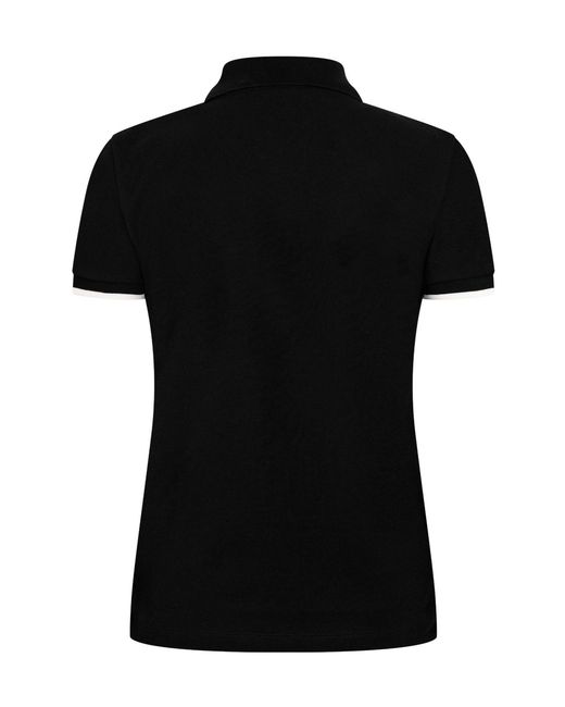 Moncler Black Short-Sleeved Polo Shirt