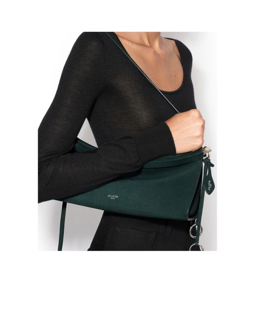 Alaïa Black Alaïa Le Click East West Medium Shoulder Bag