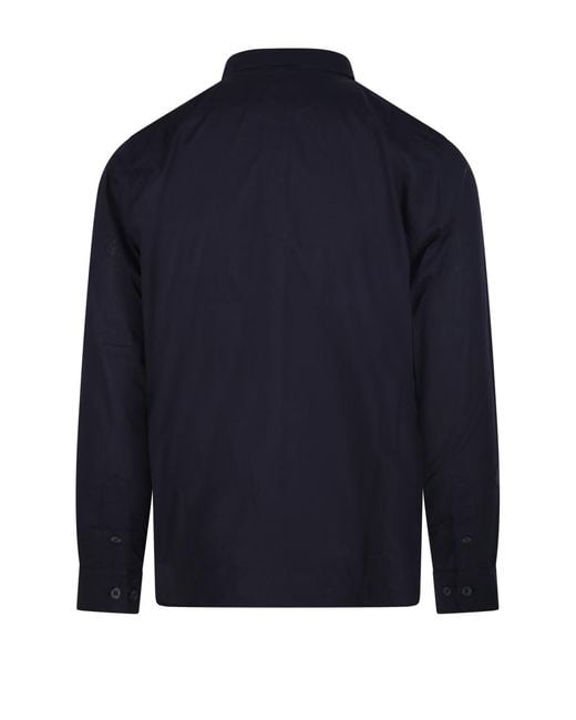 C P Company Blue Classic Long-Sleeve Shirt for men