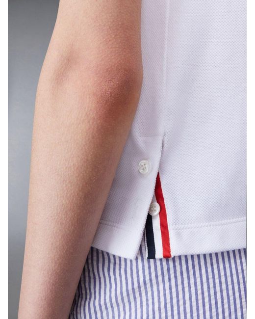 Thom Browne White Sequin-Embellished Cotton T-Shirt