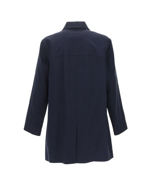 A.P.C. Blue Single-Breasted Coat for men