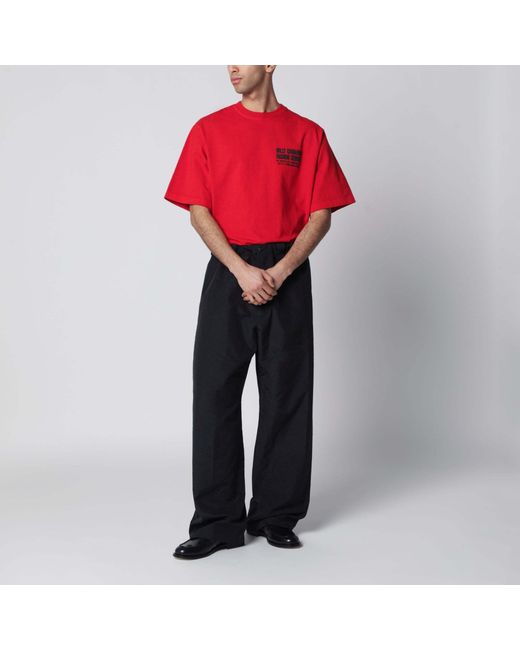 Willy Chavarria Black Casual Pants With Belt Loops for men