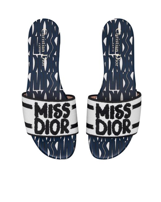 Dior White Dway Slide