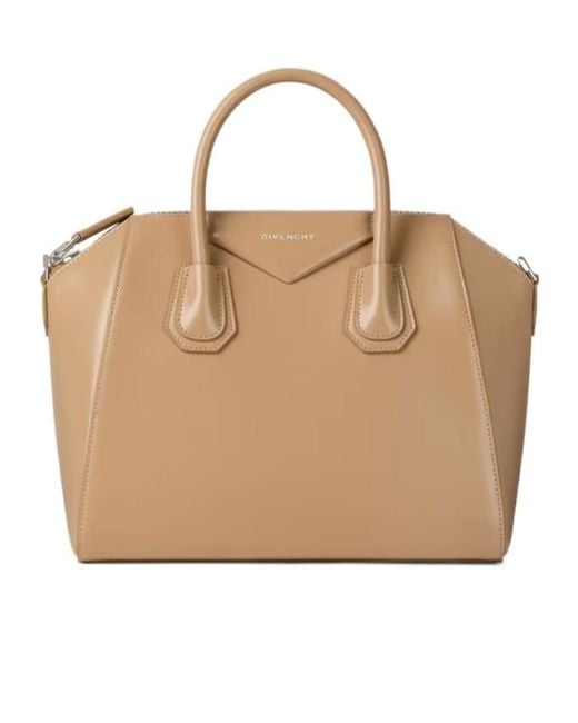 Givenchy Natural Antigona Small Leather Shoulder Bag