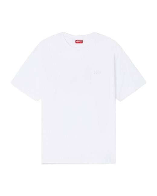 KENZO White Graphic Back Logo T-Shirt