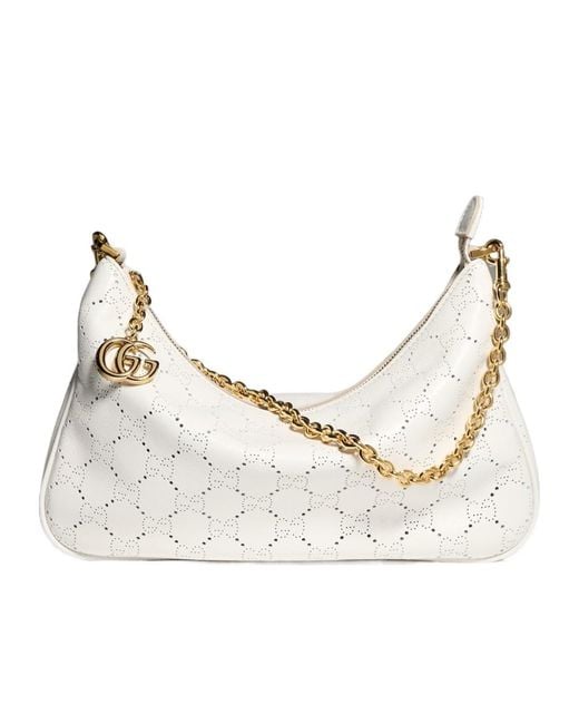 Gucci Natural Lady Lunetta Small Shoulder Bag With Chain