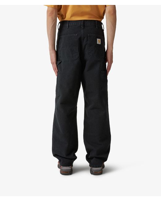 Carhartt Black Double Knee Trousers for men