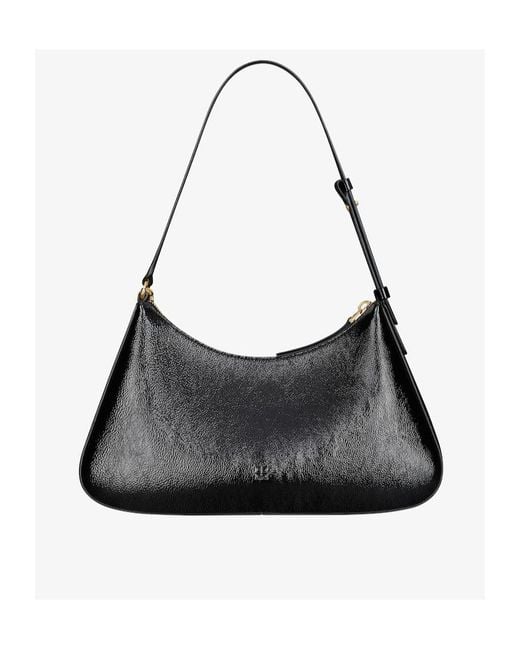 Givenchy Black Logo Plaque Padlock Detailed Shoulder Bag