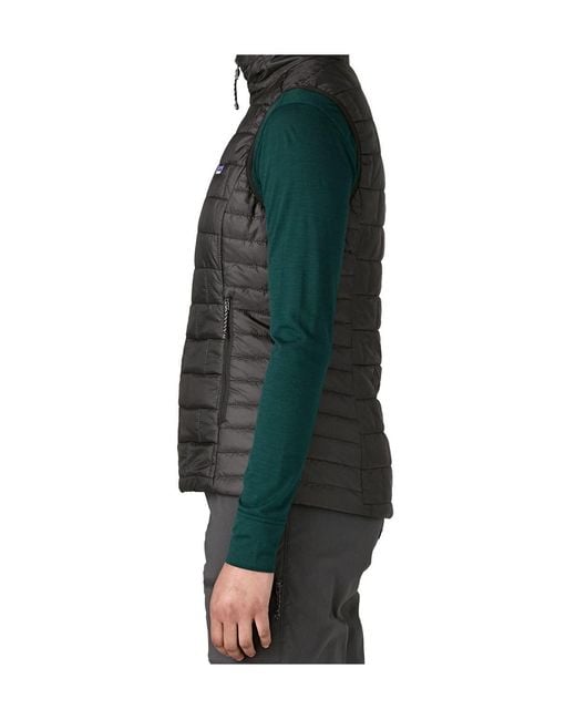 Patagonia Black Sleeveless Cotton-Padded Jacket