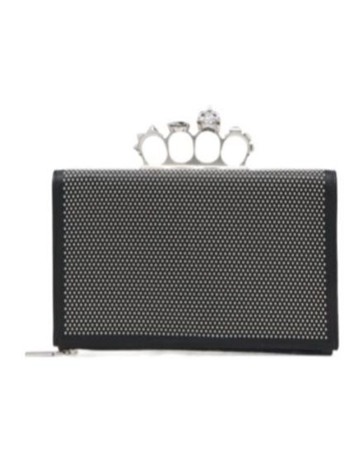 McQueen Black Knuckle Flat Pouch