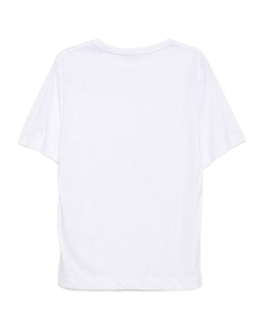 Dries Van Noten White Short-Sleeved T-Shirt for men