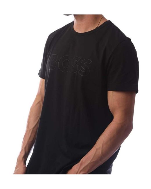 Boss Black Logo Crew-Neck T-Shirt for men