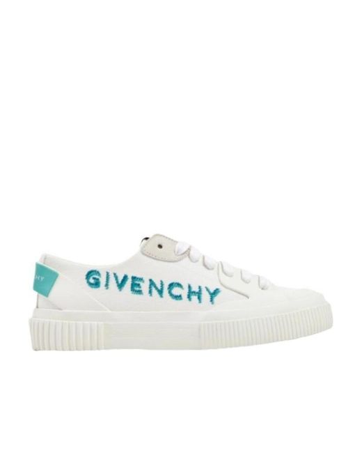 Givenchy White Low-Top Tennis Sneakers