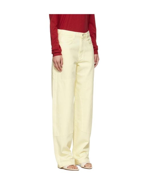 Agolde Yellow Laria Pierced Jeans