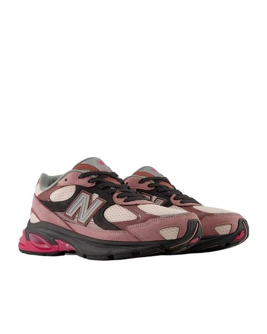 New Balance Brown 2010 Lace-Up Sneakers for men